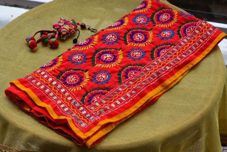Beautiful Embroidered Phulkari Dupattas