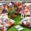 Breathtaking Handmade Patchwork Multicolor Cushion Covers