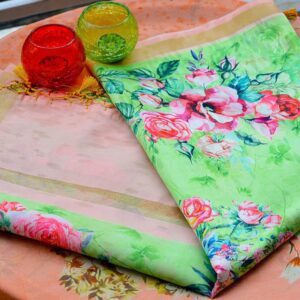 Beautiful Floral Silk dupatta