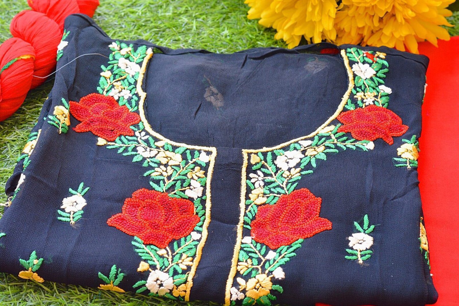 Beautiful Black Embroidered Outfit