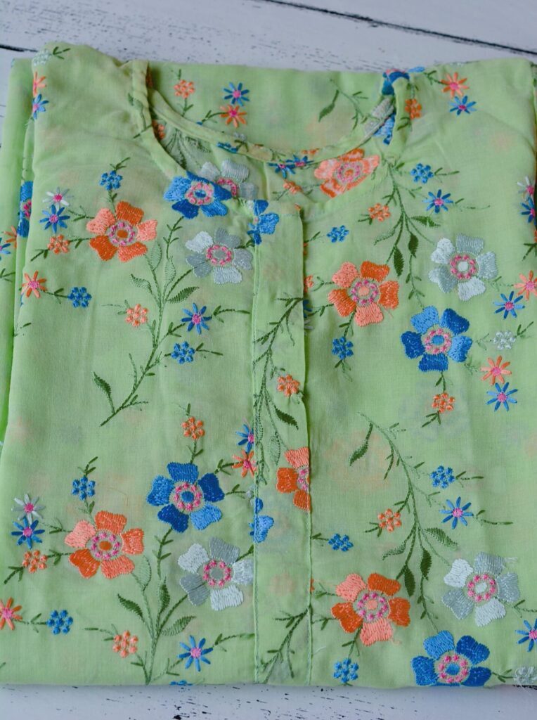 Summer Floral Embroidered Dress