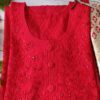 Red Applique Embroidered Outfit