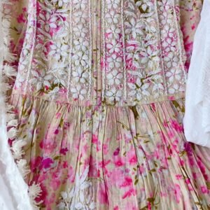 Tempting Summer Floral Chikankari Anarkali Outfit