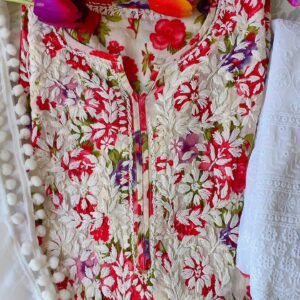 Ravishing Summer Floral Cotton Chikankari Outfit