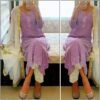 Alluring Shaded Lavender Pure Viscose Georgette Chikankari Outfit