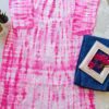 Soothing Pink Kota Cotton Leheria Chikankari Outfit