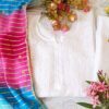 Gleaming White Kota Cotton Chikankari Outfit