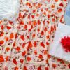 Awe Inspiring Red Orange Floral Chikankari Anarkali Outfit