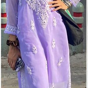 Imposing Mirror Lilac Purple Chikankari Outfit