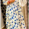 Awe Inspiring Blue Floral Chikankari Anarkali Outfit