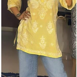 Beaming Yellow Modal Chikankari Outfit
