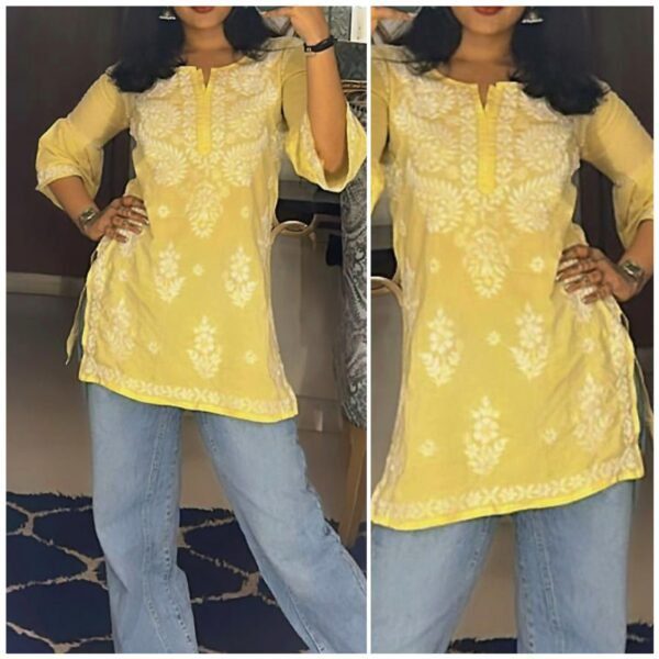 Beaming Yellow Modal Chikankari Outfit