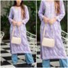 Comforting Cool Lavender Modal Chikankari Outfit