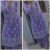 Cool Purple Lavender Modal Chikankari Outfit