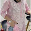 Relaxing Cool Baby Pink Modal Chikankari Outfit